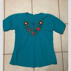 Handmade Blue Top